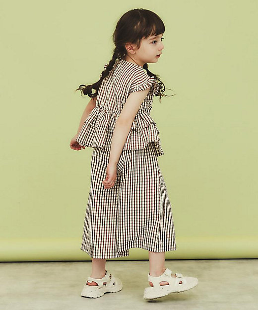 平成レトロ】メゾピアノTシャツ150 フルーツxギンガムチェック 平成