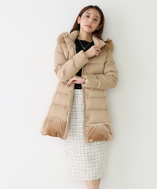 ミディ丈】ベルト付ダウンコート（2002527114） | COUP DE