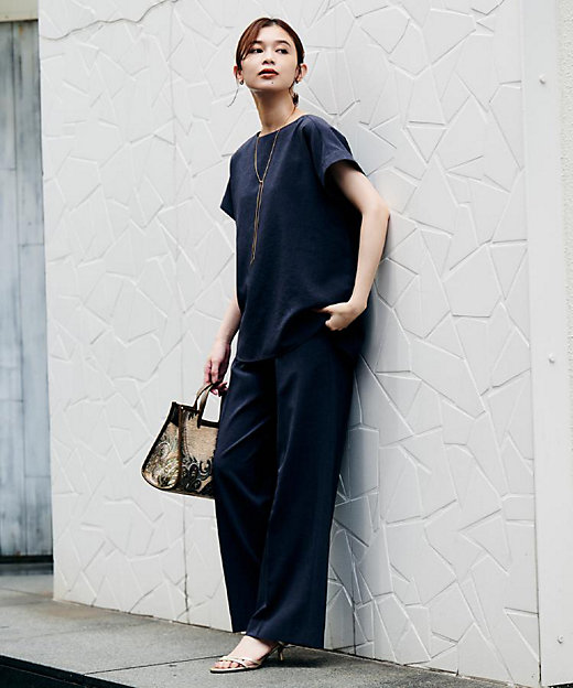 セットアップ可／はっ水／通勤】リラククール 半袖ブラウス