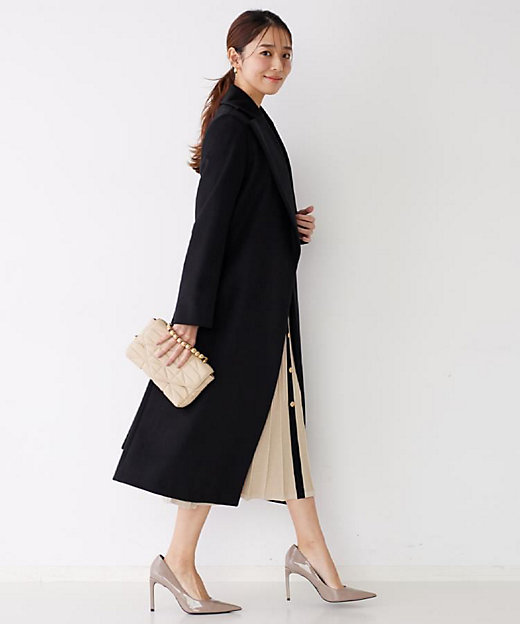 カシミヤ100％／日本製】ロングガウンコート（2002528918