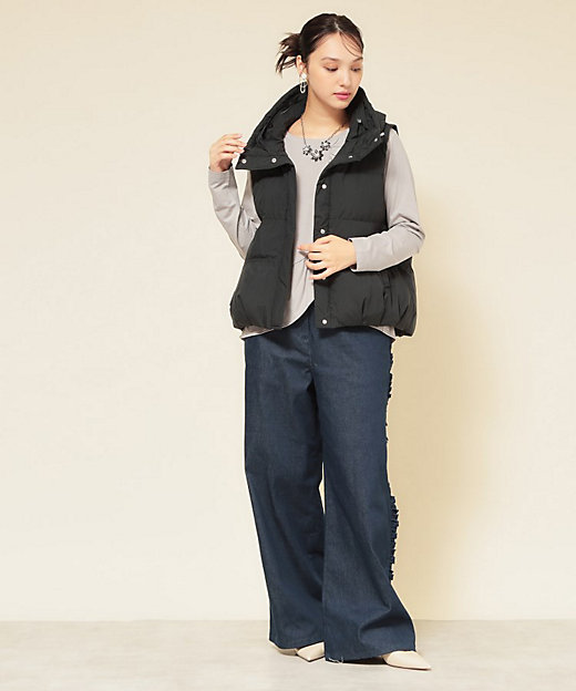 フード付き／2色展開】ダウンベスト（2002528938