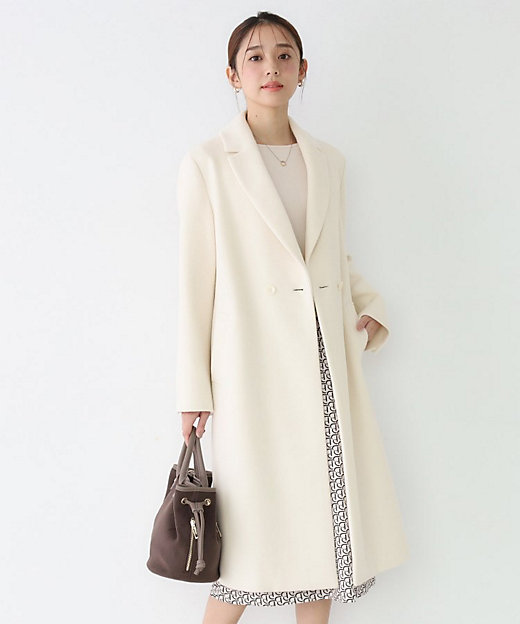 クードシャンス チェスターコート ロング ウール 38 9号 M COUP DE