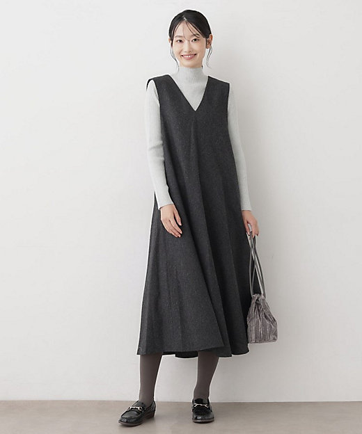 洗える】Vネックジャンパースカート（2002535860