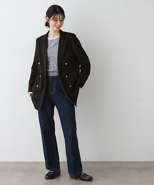 ウール混ダブルジャケット（2002537171） | Dessin (Women