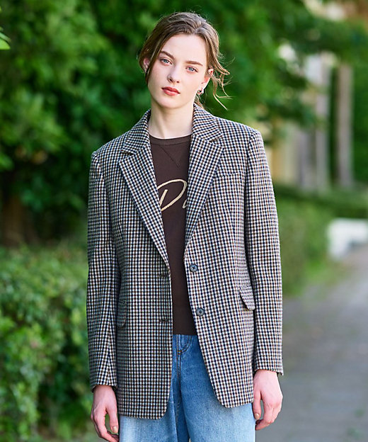 きれいめカジュアル／オンオフ】ガンクラブチェックジャケット