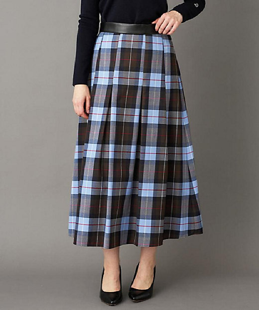 チェックタックソフトプリーツスカート（2002539449