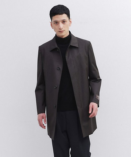 k】 YUES SAINT LAURENT ステンカラーコート濃紺 A5 m16779387292_1