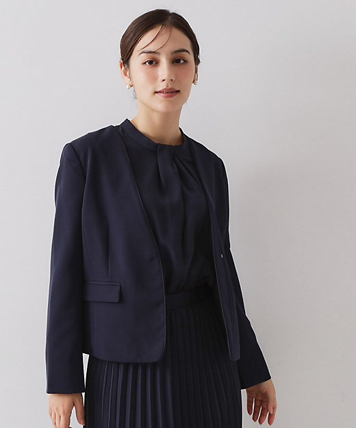 ≪通勤・セレモニー／セットアップ対応≫ パイピングVネック