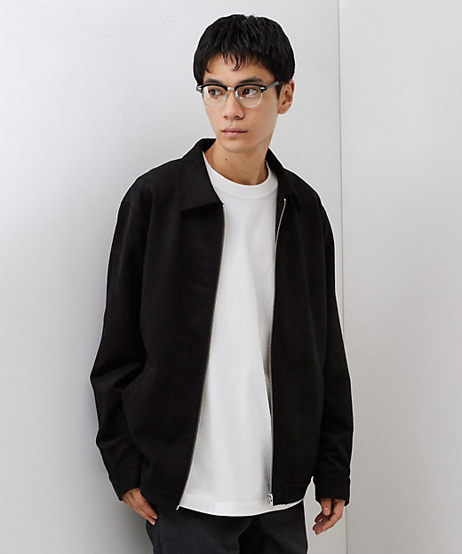 フェイクスエードジップブルゾン【手洗いOK】（2002548917