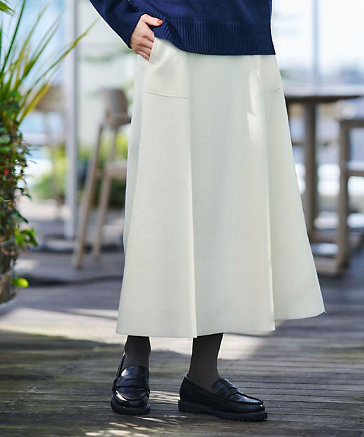 メルトンジャージフレアスカート（2002542252） | Dessin