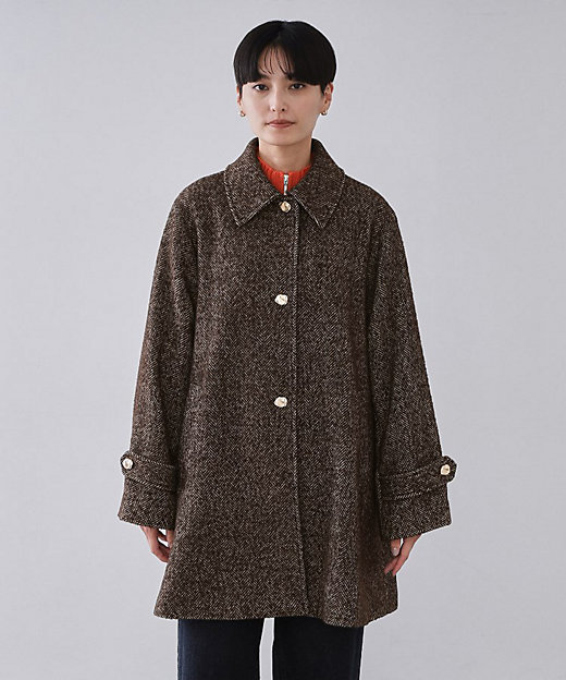 ヘリンボーンステンカラーコート（2002555765） | OPAQUE