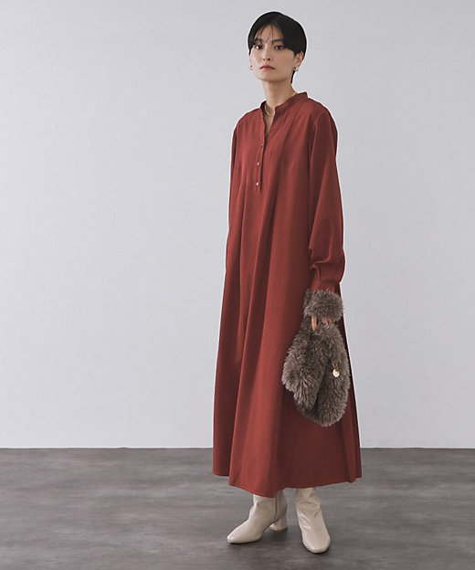 バックプリーツワンピース【洗濯機OK】（2002550761