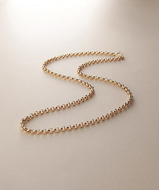 K18中空ハーフラウンド ネックレス（2002550721