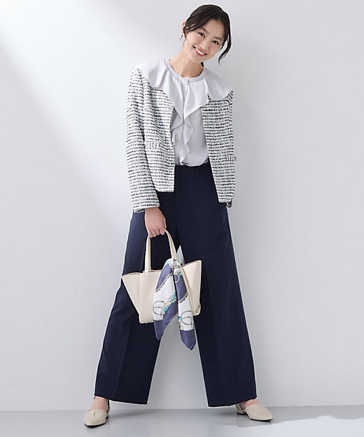 セレモニー／洗える】ミックスツイードライトジャケット