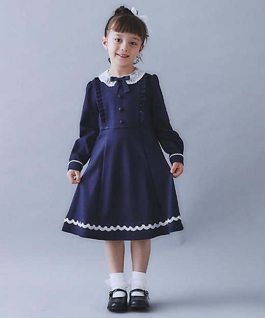 120－130】ネイビーフォーマルワンピース／入園・卒園・入学