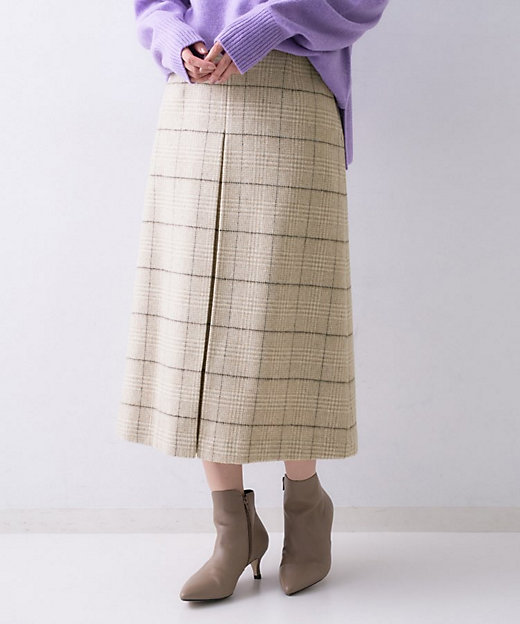 ふんわり／タイト見え】グレンチェックスカート（2002561499