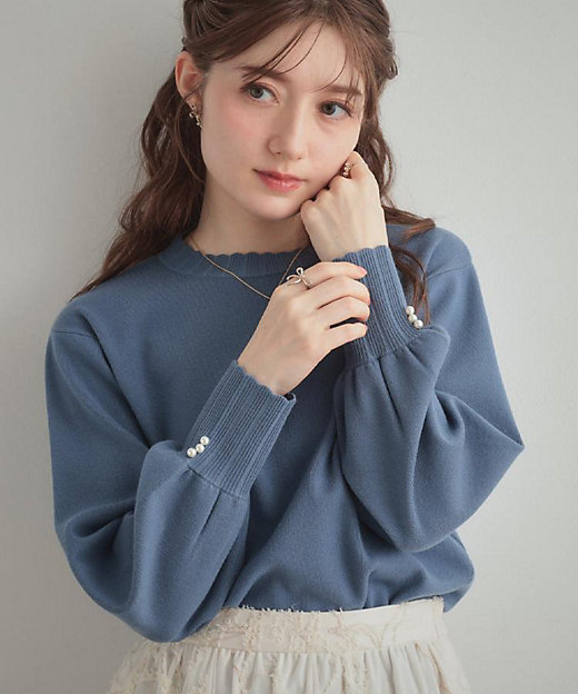 洗える／スカラデザイン】パフスリーブ ニット（2002584797