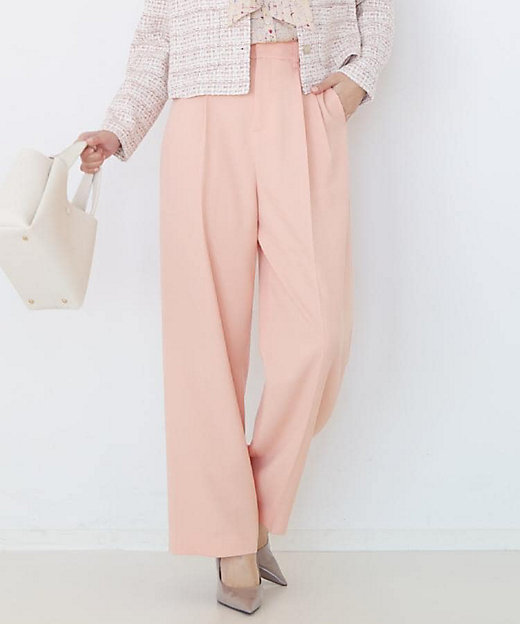 手洗い可】タック入りワイドパンツ（2002585726） | COUP DE