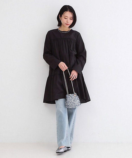 ティアードミニワンピース【洗濯機OK】（2002600459