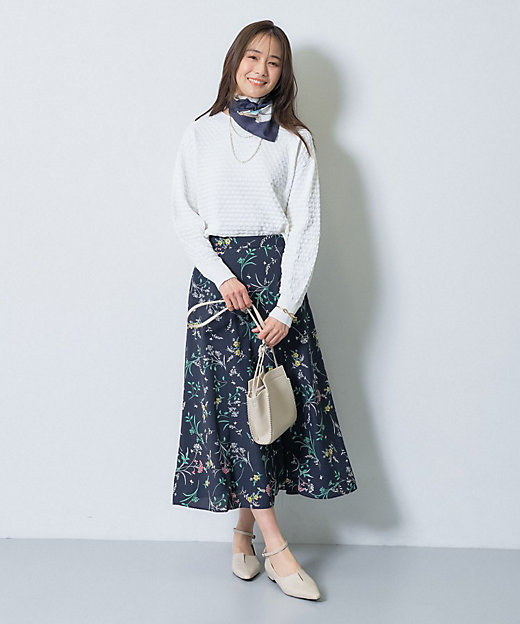 洗える／凹凸編み】ジャカードニット（2002601033