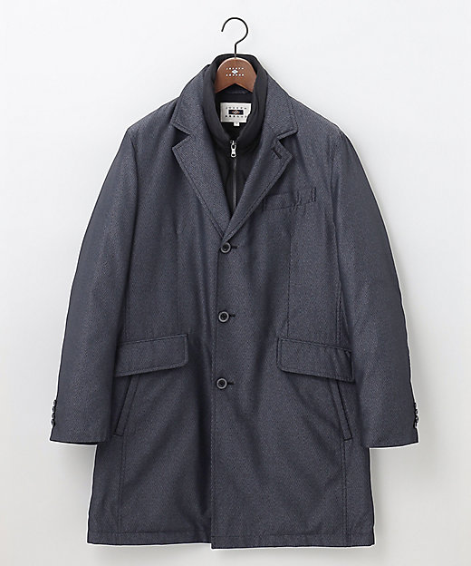 撥水／ダウン／ライナー取り外し可能】インターレースヘリンボン