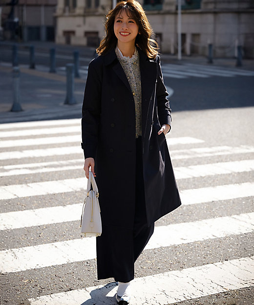 エアータンブラー TCギャバジン ロング トレンチコート