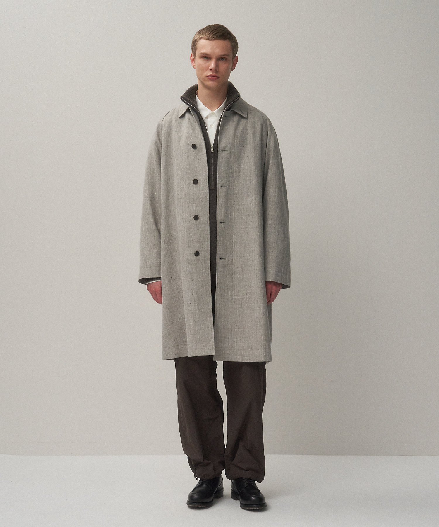 LINEN WOOL TWILL ｜ バルマカーンコート