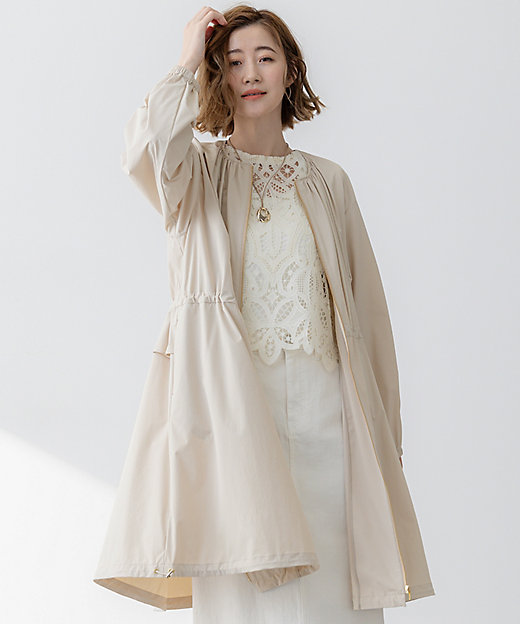 撥水加工】ナイロン2WAYストレッチ ロングアウター