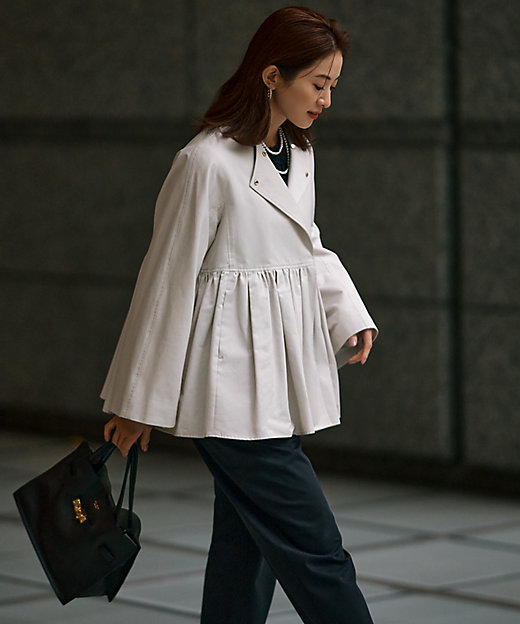 VERYコラボ／撥水加工】グロッシーツイル アウター