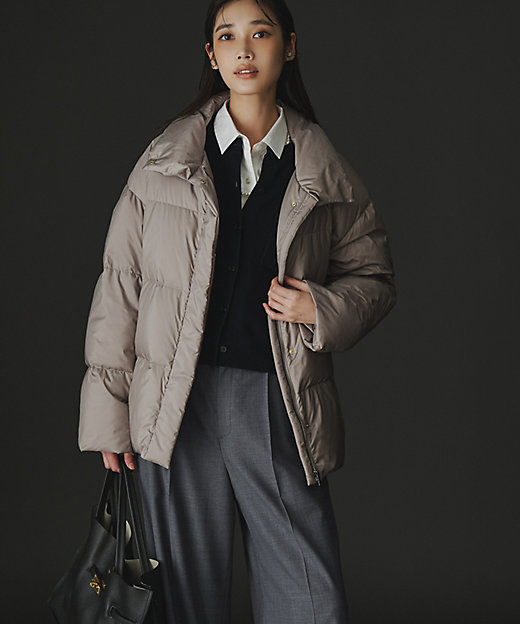 Oggi掲載】シレータフタ ハイネック ショート ダウンコート