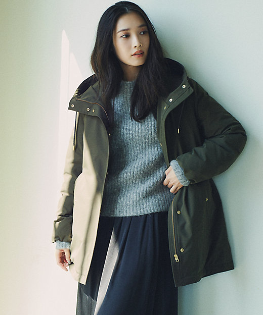 一部店舗限定／撥水加工】ミリタリー ダウンコート