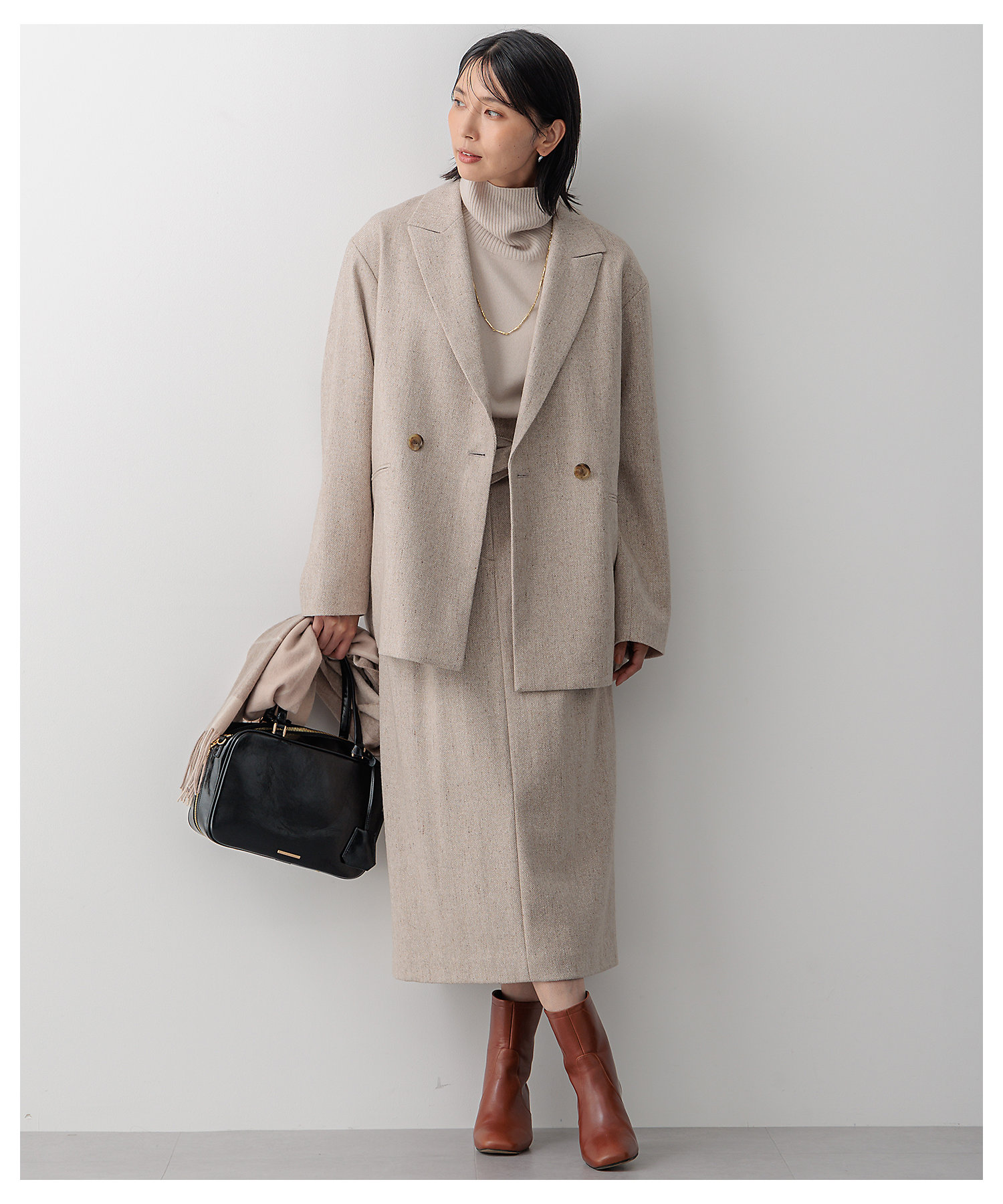 ヘリンボーンループツイード ジャケット（JKWWCW0409） | 23