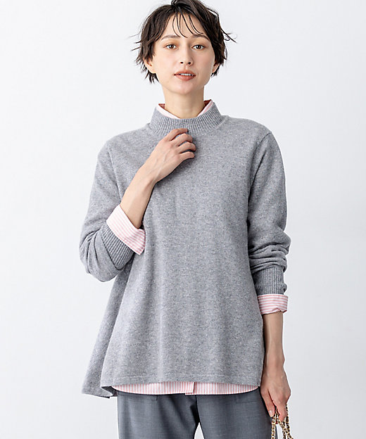 洗える】ピュアカシミヤ フレア ニット（KRWOGW0453） | 23