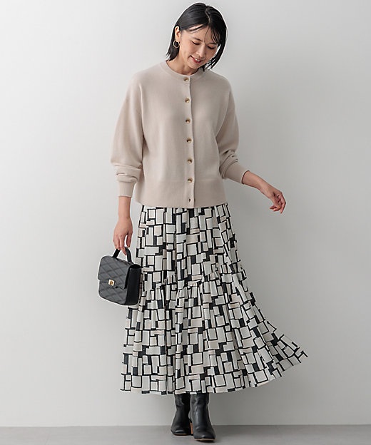 Oggi掲載／洗える】ピュアカシミヤ ニットカーディガン