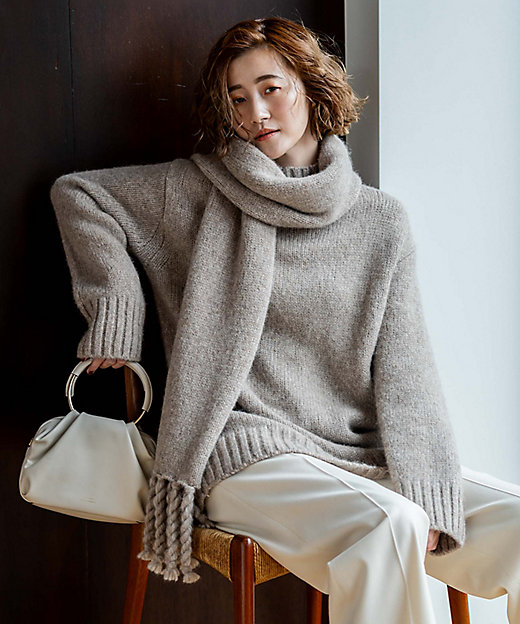 ベビーアルパカ ビッグシルエット ニット（KRWWSW0560