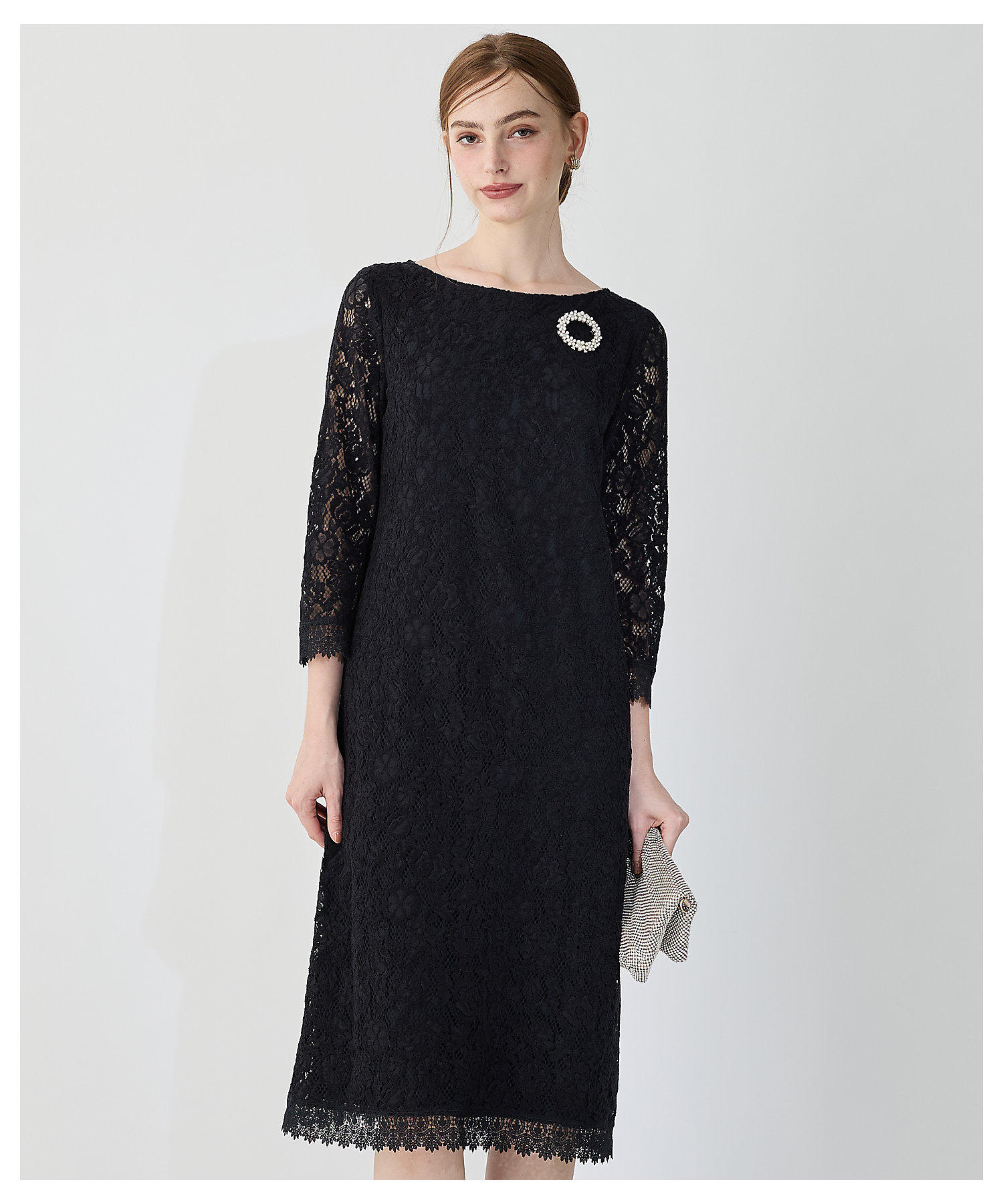 APPLAUDIR】モールフラワーレース ドレス