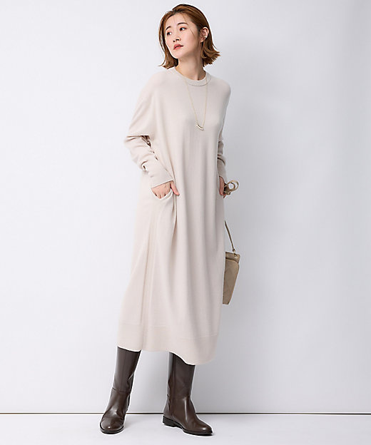 洗える】ウールカシミヤ ニットワンピース（OPWOSW0550