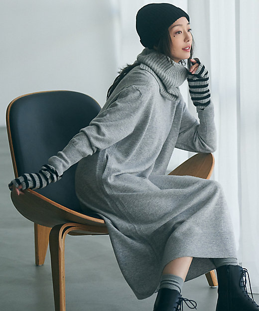 洗える】ウールカシミヤ ニットワンピース（OPWSSW0550