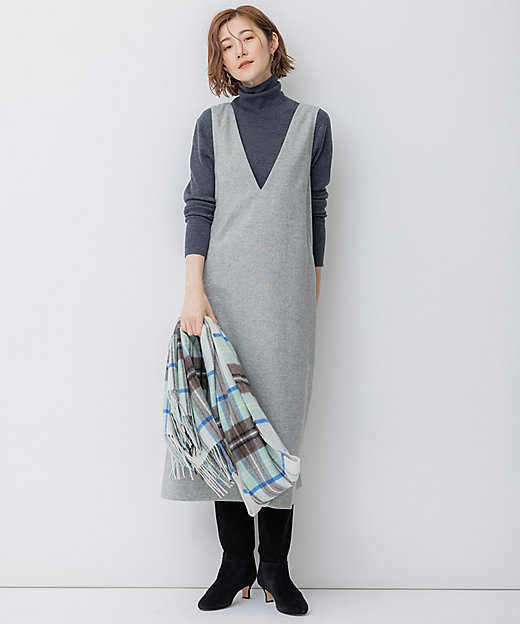 シルクネップツイード ジャンパースカート（OPWSSW0510