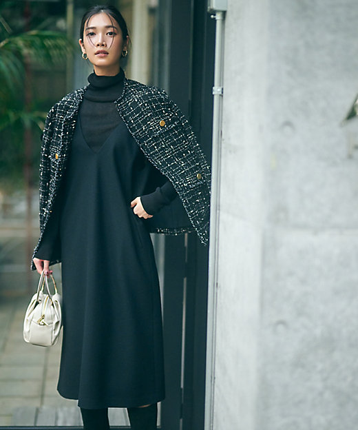 ウールミルドジャージー ジャンパースカート（OPWWSW0431