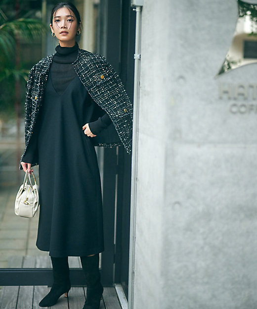 ウールミルドジャージー ジャンパースカート（OPWWSW0431