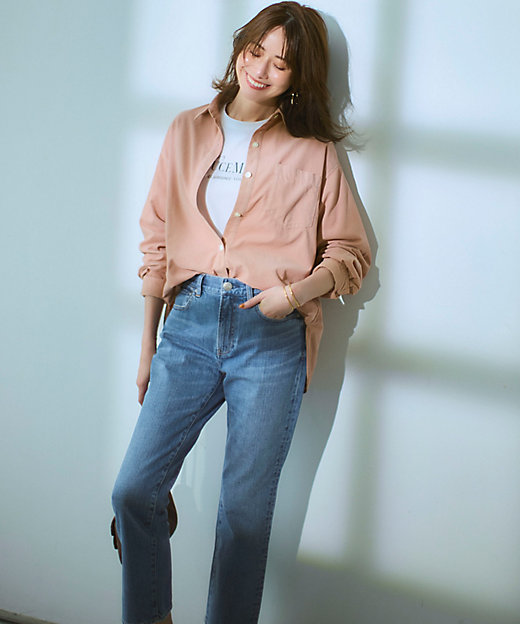 RED CARD TOKYO×23区】スリムストレート デニム パンツ