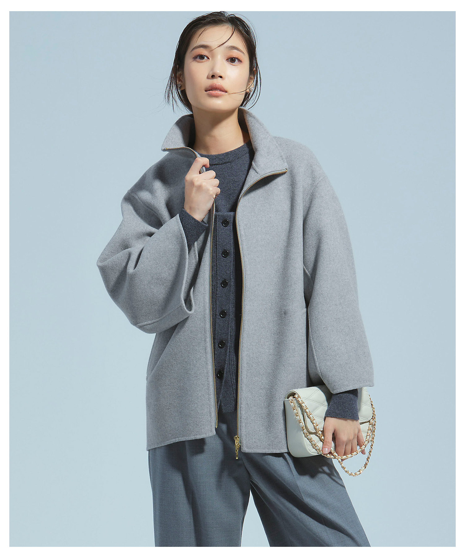 ウールリバー スタンドカラーコート（SCWOCW0407） | 23区