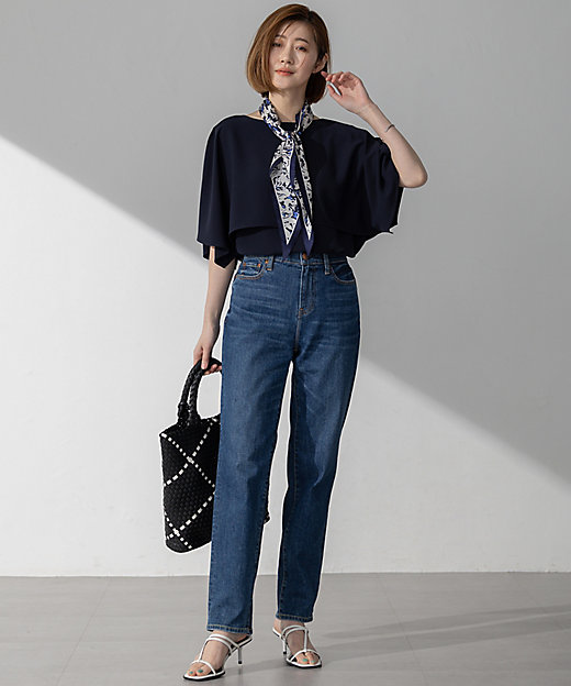 ニュアンスフラワー プリント シルク スカーフ（SF3DGS0202