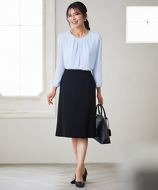 セットアップ対応】トリアセダブルジョーゼット スカート