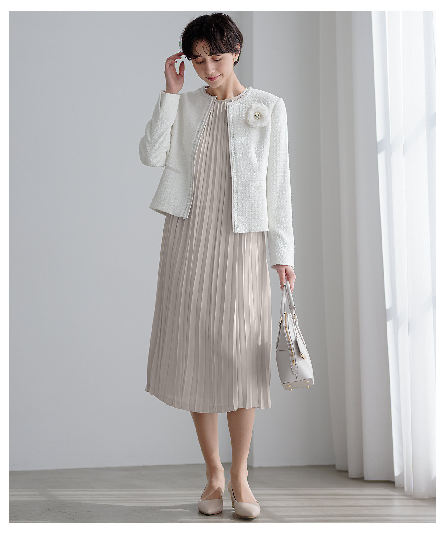 シャインツイード コサージュ（ZZ3DGS0001） | 23区 (Women