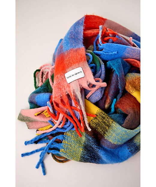 ブロックチェック マフラー（6508WY94347） | TO B. BY