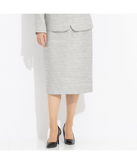 セットアップ対応】ラメツイード タイトスカート（50041543