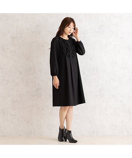 フリルサックワンピース（51016412） | Rose Tiara (Women