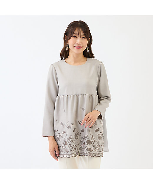 吹上刺繍チュニック（51021601） | Rose Tiara (Women/大きい